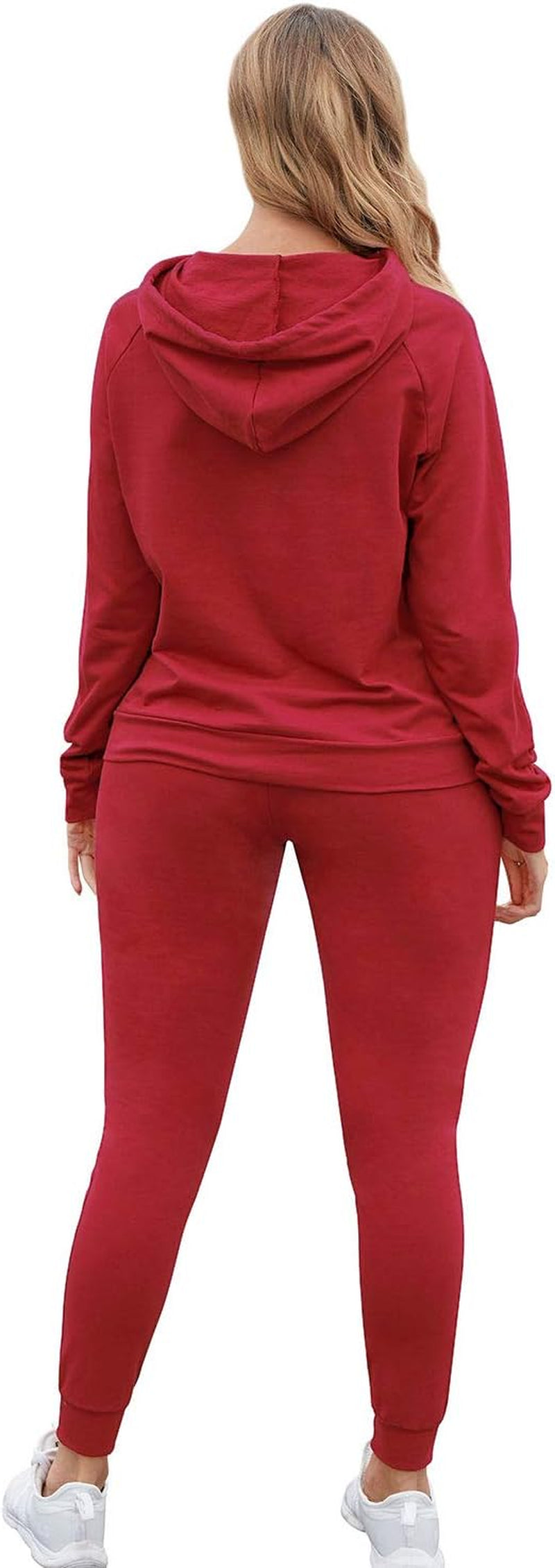 Women Pullover Hoodie Pockets Sweatpants Sport Jogger Sweatsuit